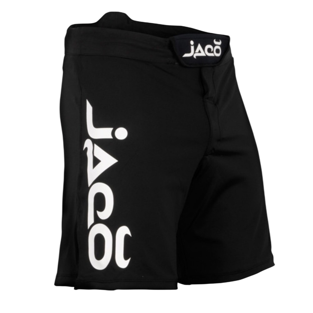 Jaco Resurgence‎ Fight Shorts Mens 40 Black MMA BJJ Grappling Tenacity Logo